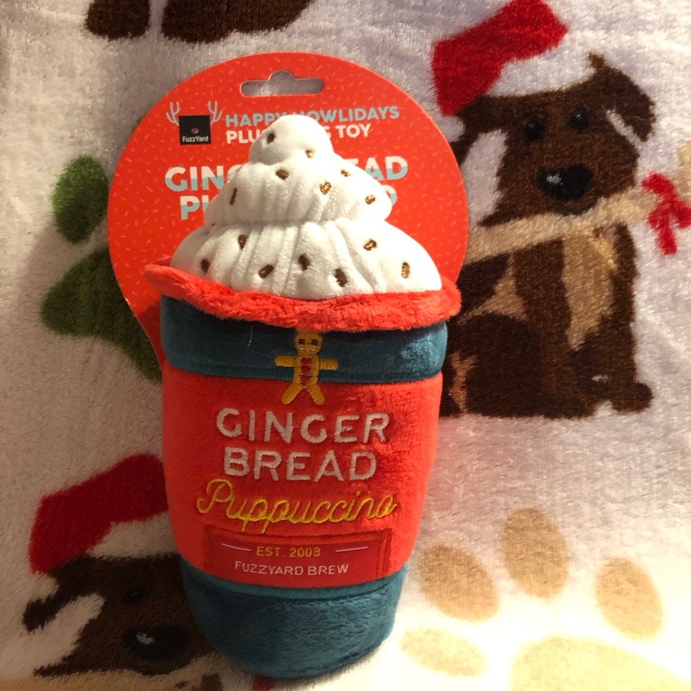 New! Gingerbread Puppuccino Cup of Joy Plush Toy